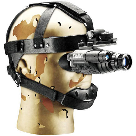 Bushnell Nightvision 1 x 20 Tactical Gen 1 Monocular with Headgear, Built-In I.R. Illuminator