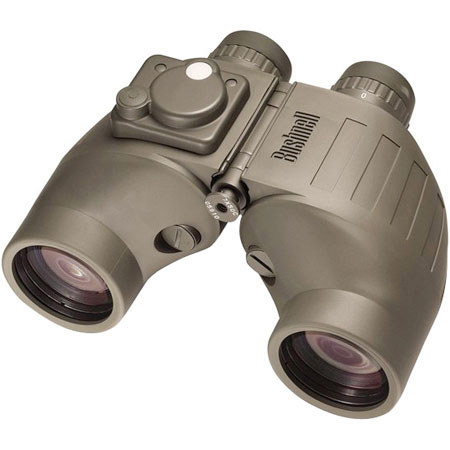 Bushnell 7x50 Marine, Tactical Water Proof & Fog Proof Porro Prism Binocular with Compass, 6.7 Degree Angle of View, U.S.A.