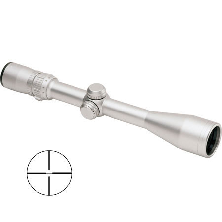 Bushnell 2.5 - 10x40mm Elite 4200 Series Riflescope, Silver Finish with Multi-X Reticle.