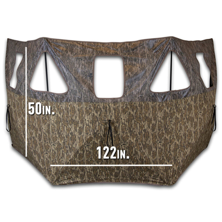 Bushnell Double Bull 3-Panel SurroundView Stakeout Hunting Blind, Mossy Oak Camo