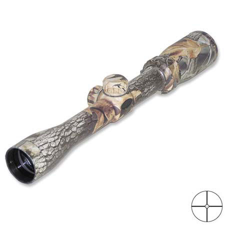 Bushnell 1.5 - 4.5 x 32mm Sportsman Series Riflescope for Centerfire Rifles, Camouflage Finish with Circle-X Reticle.