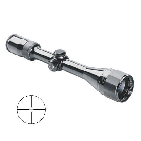 Bushnell 4 - 12 x 40mm Trophy Series Riflescope, Gloss Black Finish with Multi-X Reticle & Adjustable Objective.