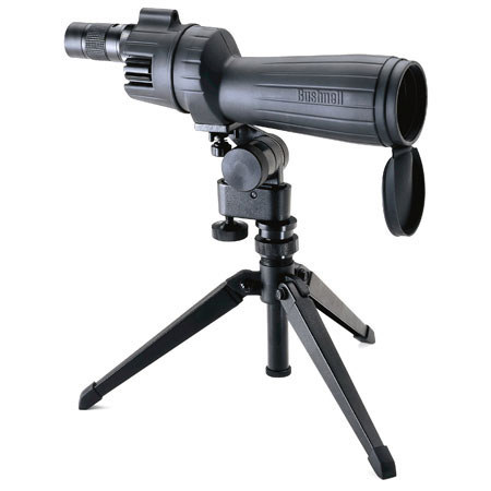 Bushnell Spacemaster 60mm Spotting Scope Kit with 20-45x LER Zoom Eyepiece, Table Top Tripod, and Backpack Carry Case