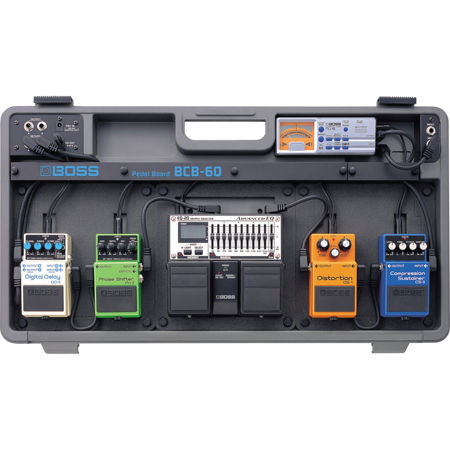 BOSS Deluxe Pedal Board Case with Audio and Power Cables