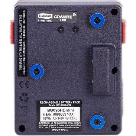BlueShape GRANITE MINI 92Wh 6.3Ah 14.4V Lithium-Ion V-Mount Battery SKU#1589866