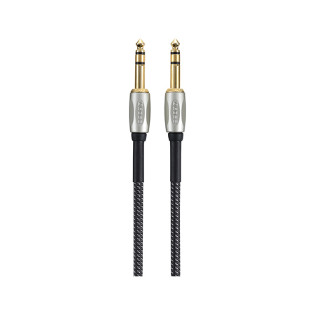 Boss Serial GK 30' 1/4" TRS Male AES/EBU Digital Audio Cable, Gray