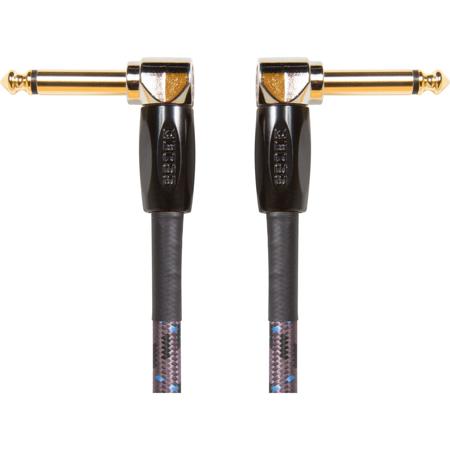 Boss 6" / 15cm Instrument Cable, Angled/Angled 1/4" Jack