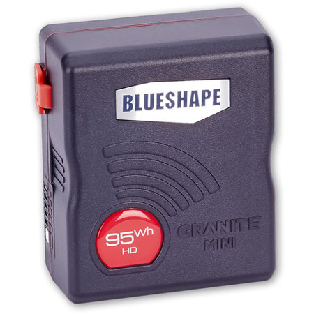 BlueShape GRANITE MINI 95Wh 6.6Ah 14.4V Lithium-Ion Manganese V-Mount Battery with GRANITE Link for V-Lock Chargers, Black