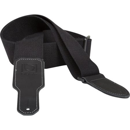BOSS 2" Black Cotton Guitar Strap Black