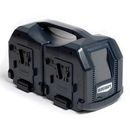 BlueShape CVS4XL 4-Channel Simultaneous Battery Charger w/Touch Display, V-Mount