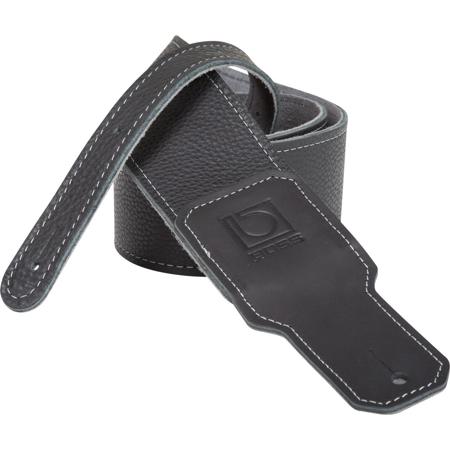 Boss 2.5" Premium Leather Guitar Strap, Black