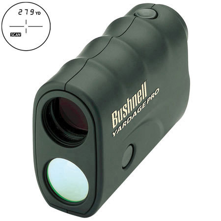 Bushnell Yardage Pro Scout, Pocket Size Water Resistant Rangefinder in Green, with 700 yd. Range.
