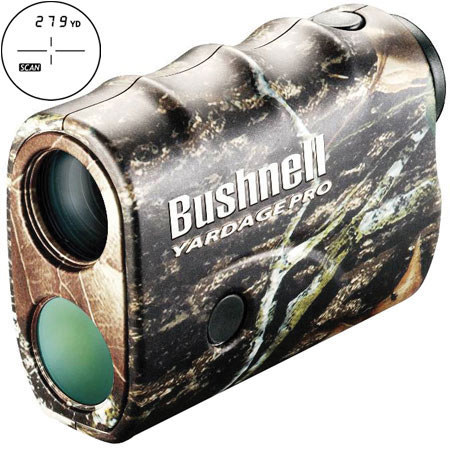 Bushnell Yardage Pro Scout, 6x Waterproof Laser Rangefinder, with Mossy Oak Break-up, Case & Strap, 700 Yard Range.