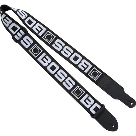 Boss BSM-20 2" Monogram Guitar Strap White