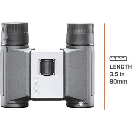 Bushnell 8x21 PowerView 2 Folding Roof Prism Binocular, 7.2 Degree