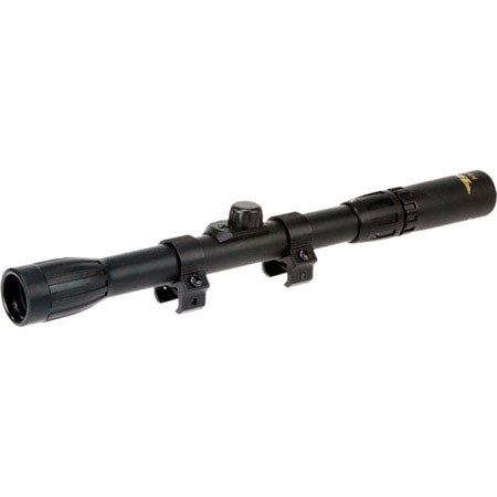 BSA Optics 3-7x20 Rimfire Riflescope, Gloss Black