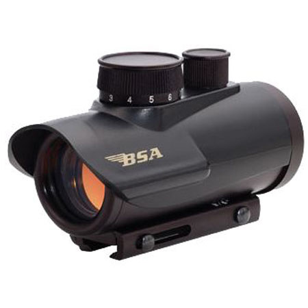 BSA Optics 1x42mm Red Dot Sight, 5 MOA Dot Reticle