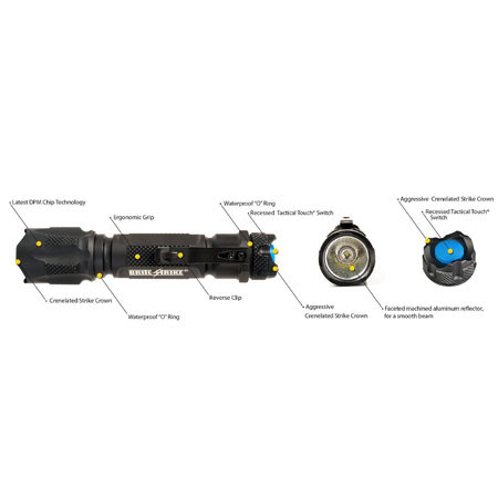 Brite Strike BD180HLS1C Tactical Blue LED Flashlight