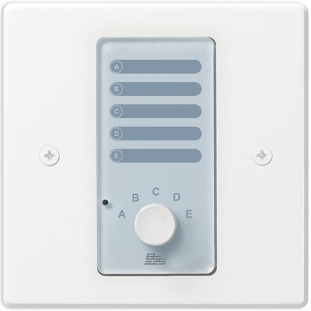 BSS AC-5S Analog Controller with 5 Sources, United States Version, White