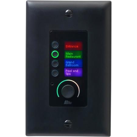 BSS EC-4BV Ethernet Controller with 4 Buttons and Volume, United States, Black