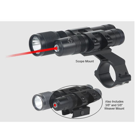 BSA Optics 635nm Stealth Tactical Red Laser Sight & Flashlight