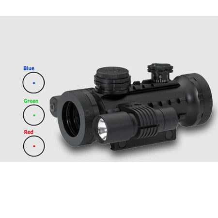 BSA Optics 1x30mm Stealth Tactical Scope, Red, Green or Blue Dot Reticle