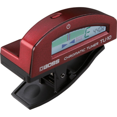 Boss Clip-On Chromatic Tuner, Red