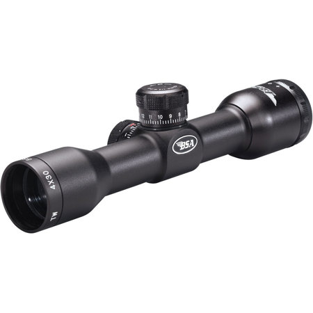 BSA Optics 4x30mm Tactical Riflescope, Mil Dot Reticle, 1" Tube