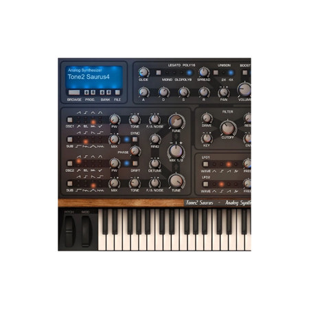 Best Service Saurus 4 Analog Synthesizer Virtual Instrument, Download