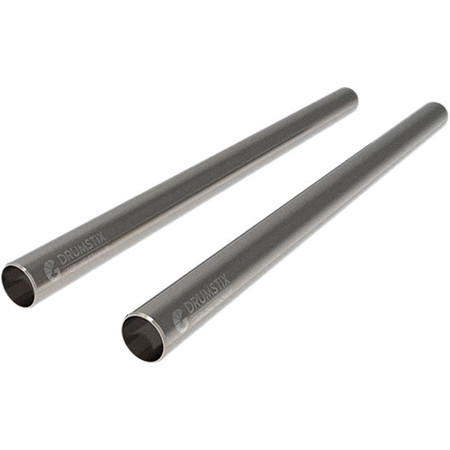 Bright Tangerine 12" Drumstix 19mm Sterling Titanium Support Rods, Pair