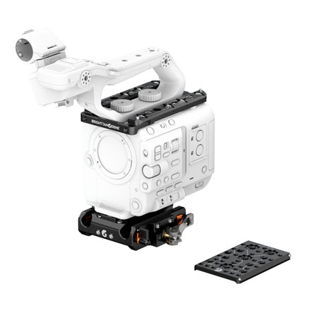 Bright Tangerine Base Kit w/LeftField QR Baseplate,Top Plate for Sony FX6 Camera