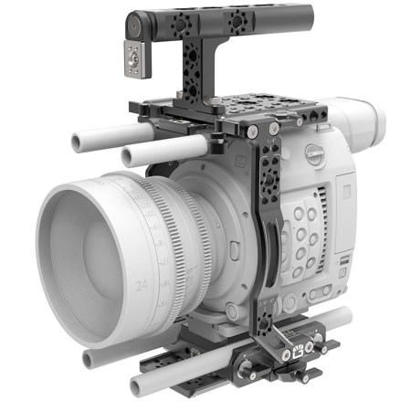 Bright Tangerine Left Field Cage for Canon C200 Camera