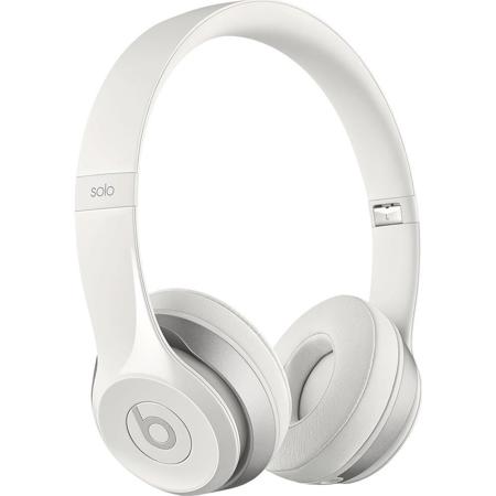 Beats Solo2 On-Ear Headphones, 3.5mm Plug, White