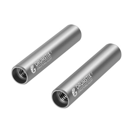 Bright Tangerine Drumstix 15mm Structural Alloy Threaded Rod, 3", Pair