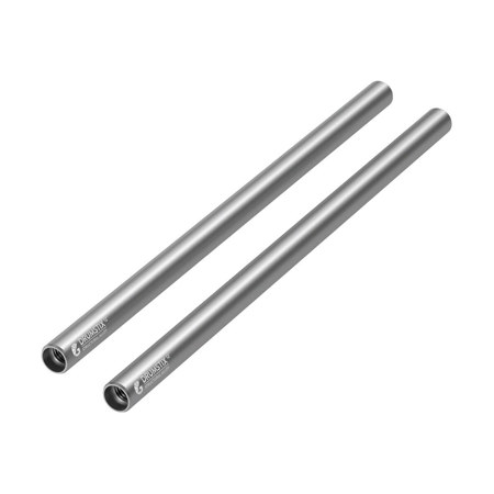 Bright Tangerine Drumstix 15mm Structural Alloy Threaded Rod, 12", Pair