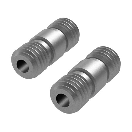 Bright Tangerine Drumstix Structural Alloy Threaded 15mm Rod Joiner, 2-Pack