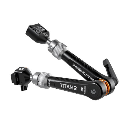 Bright Tangerine Titan Arm 2 with 3/8"-16 Anti-Twist and NATO Adapter, London Fog