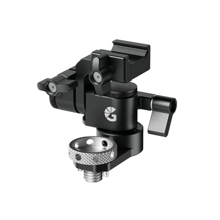 Bright Tangerine Universal Monitor Mount with NATO Rail Clamp and 3/8"-16 Anti-Twist Screw