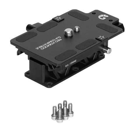 Bright Tangerine 15mm DJI RS 2/3 Baseplate Riser Kit for RED KOMODO