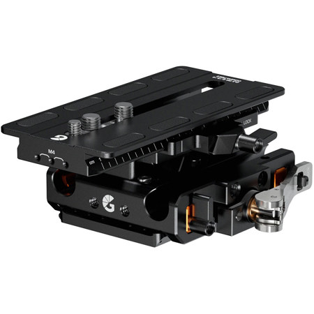 Bright Tangerine DJI RS 4/RS 3 LeftField 3 Quick Release Baseplate for RED V-RAPTOR Camera