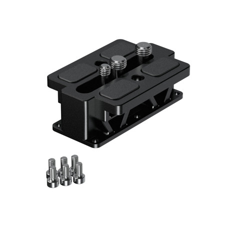 Bright Tangerine Standard Riser for 15mm Baseplate & RED V-RAPTOR Camera, Black