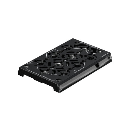 Bright Tangerine Top Plate QR Dovetail, Black