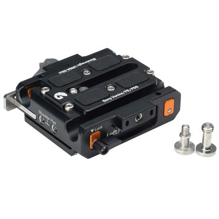 Bright Tangerine Left Field Quick Release Baseplate for Sony VENICE Camera