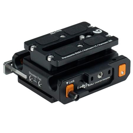 Bright Tangerine Left Field QR Baseplate for Sony FS5 I & FS5 II Camera