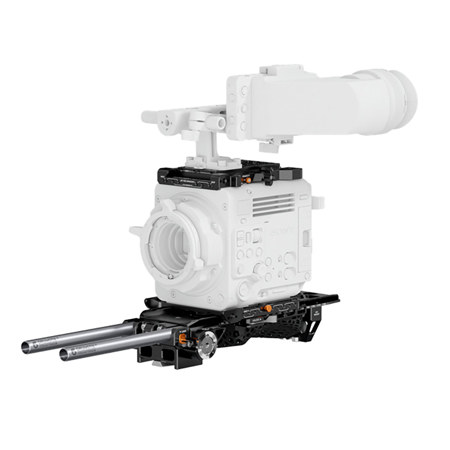 Bright Tangerine LeftField Base Documentary Kit with Narrow One-Axis Shoulder Pad for Sony BURANO System