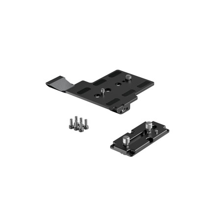 Bright Tangerine Split Riser for 15mm Baseplate and Sony VENICE 1 and 2, Black