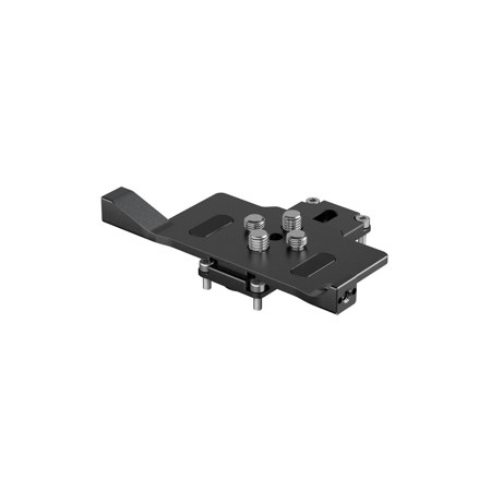 Bright Tangerine Split Riser for 15mm Baseplate and Sony Rialto 1 and 2, Black