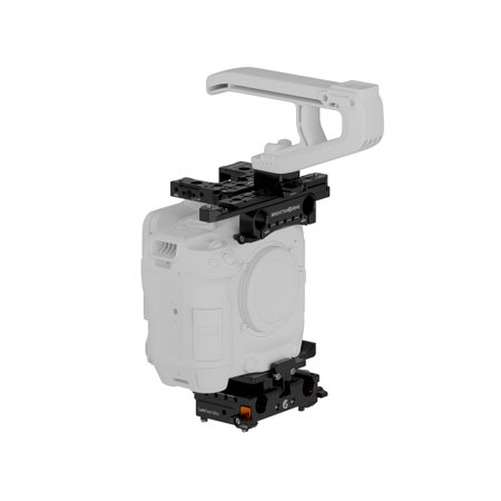 Bright Tangerine LeftField Mini Base Kit for Canon C80 Camera, Black