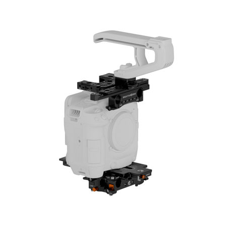 Bright Tangerine LeftField Mini DJI RS Base Kit for Canon C80 Camera, Black