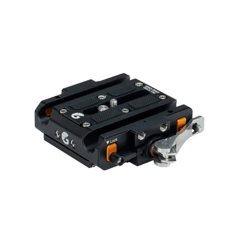 Bright Tangerine LeftField 3 Quick Release Baseplate for Canon C100/C300/C500
